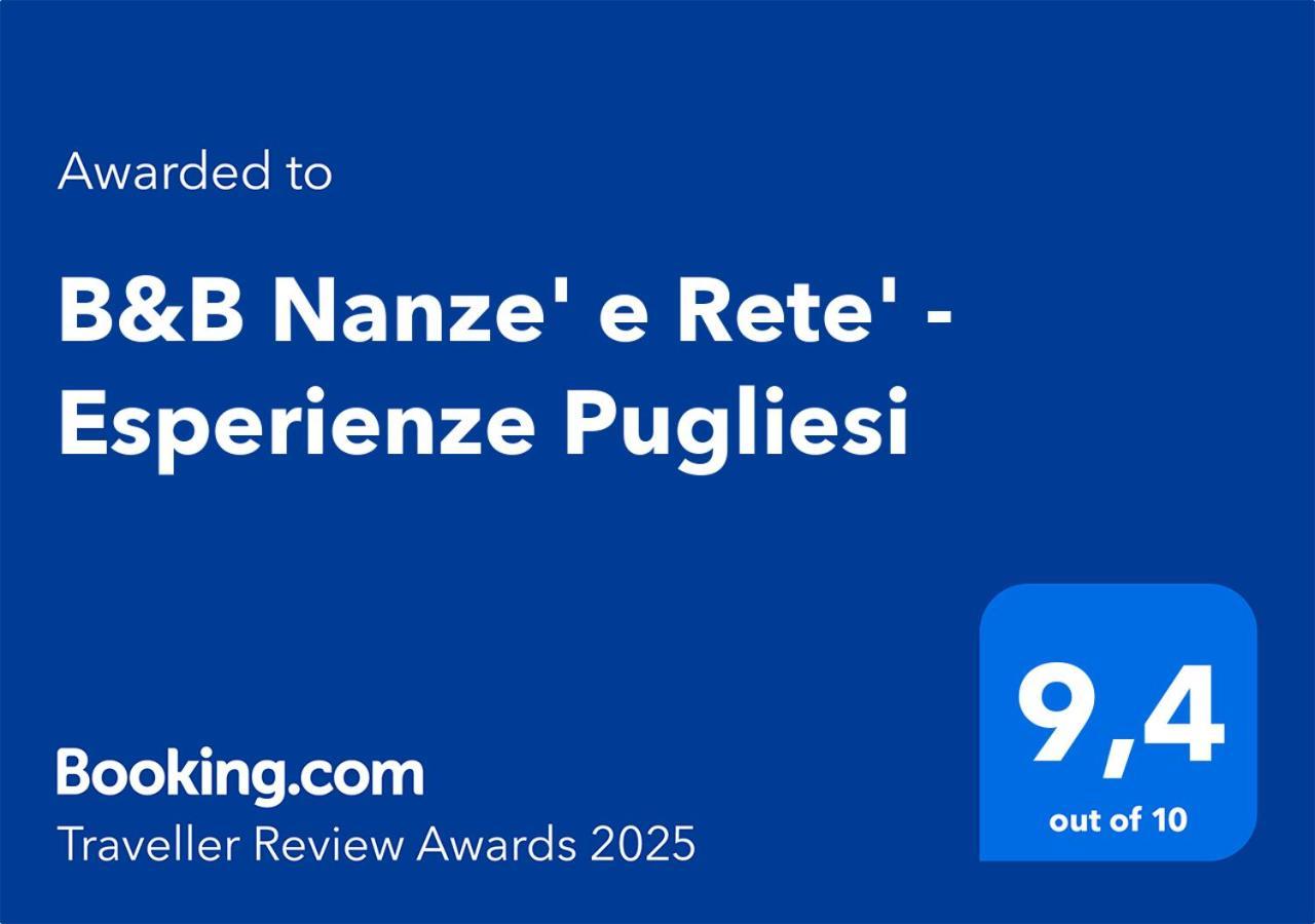 B&B Nanze' E Rete' - Esperienze Pugliesi Carosino Eksteriør billede